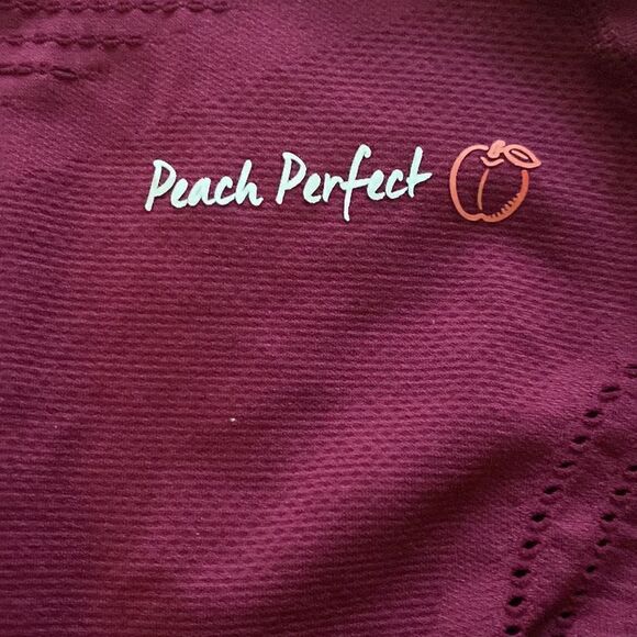 Peach Perfect Long Sleeve Crop Top Size Large - Picture 3 of 5